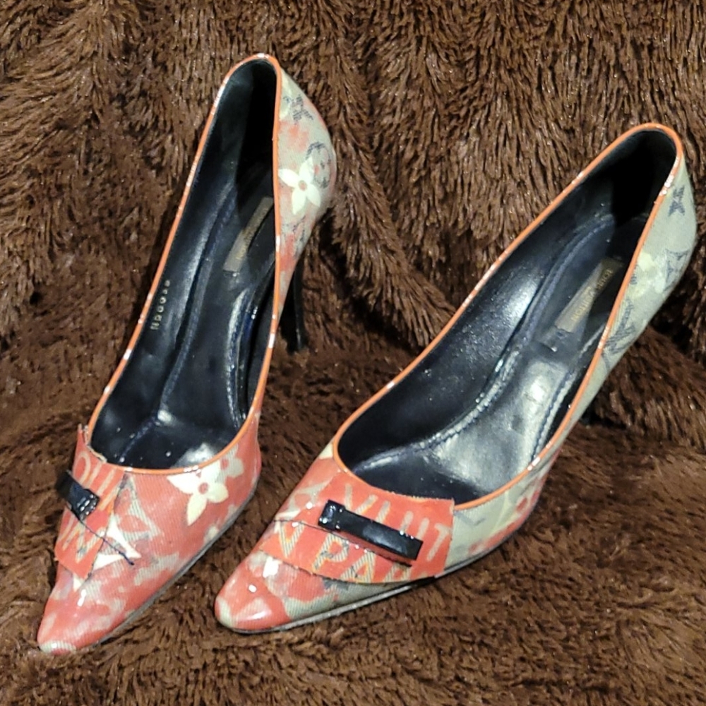 Louis Vuitton Women multi color heels